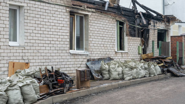 Professional Fire Damage Removal technician working in Nottingham, PA